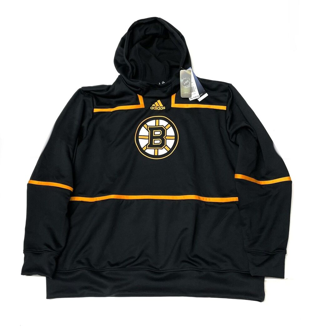 Boston Bruins Hoodie Size 3XL NHL Pullover Under The Lights GH5427 Adidas Hockey